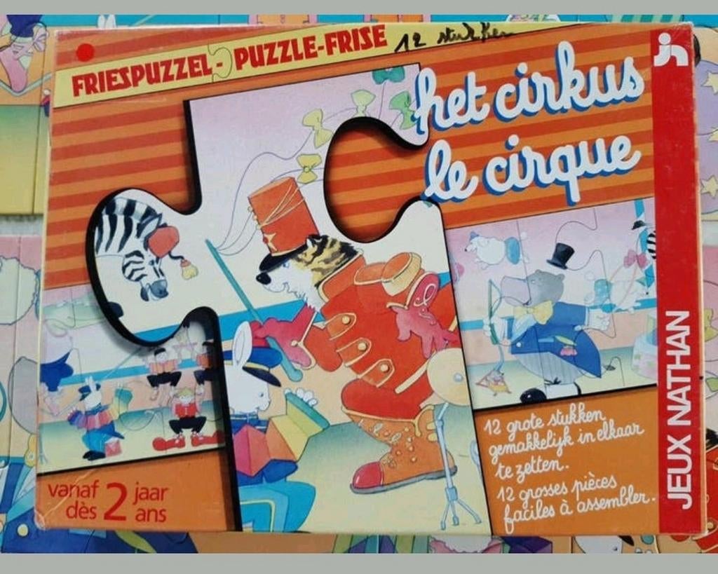 Vloerpuzzel 12 stukken : het circus, Ophalen of Verzenden