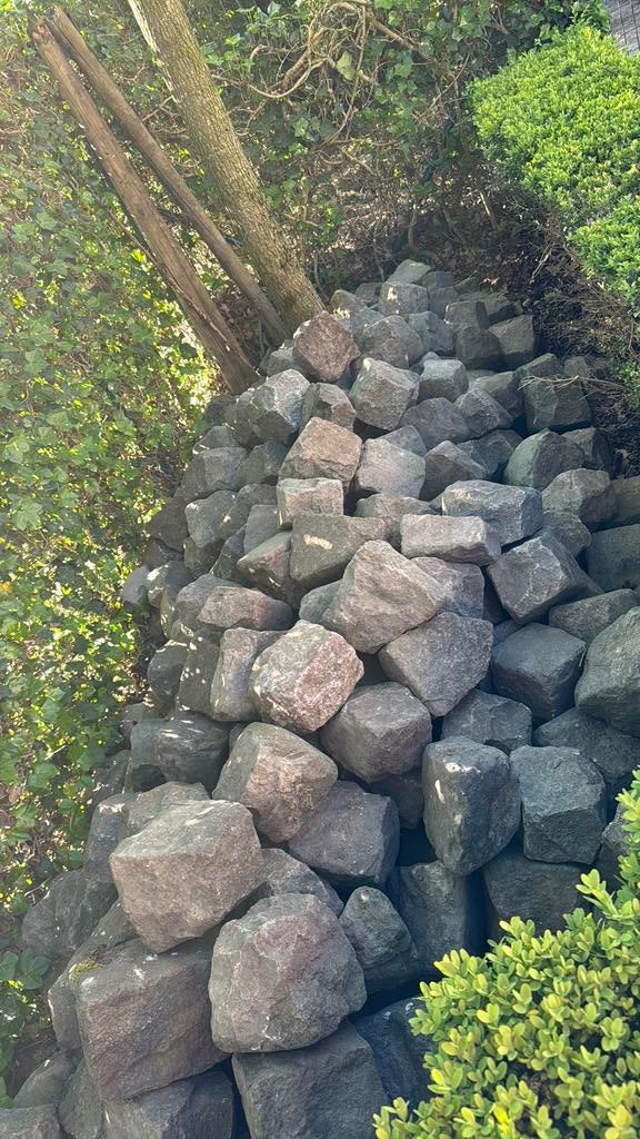 Kinderkopjes, kasseien 7,5 m², Ophalen, Gebruikt, Kei, Basalt