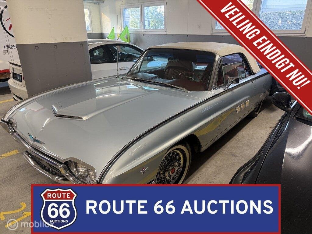 Ford Thunderbird | 1963 | Route 66 Auctions, Auto's, Zwart, Bedrijf, Handgeschakeld, Overige carrosserie