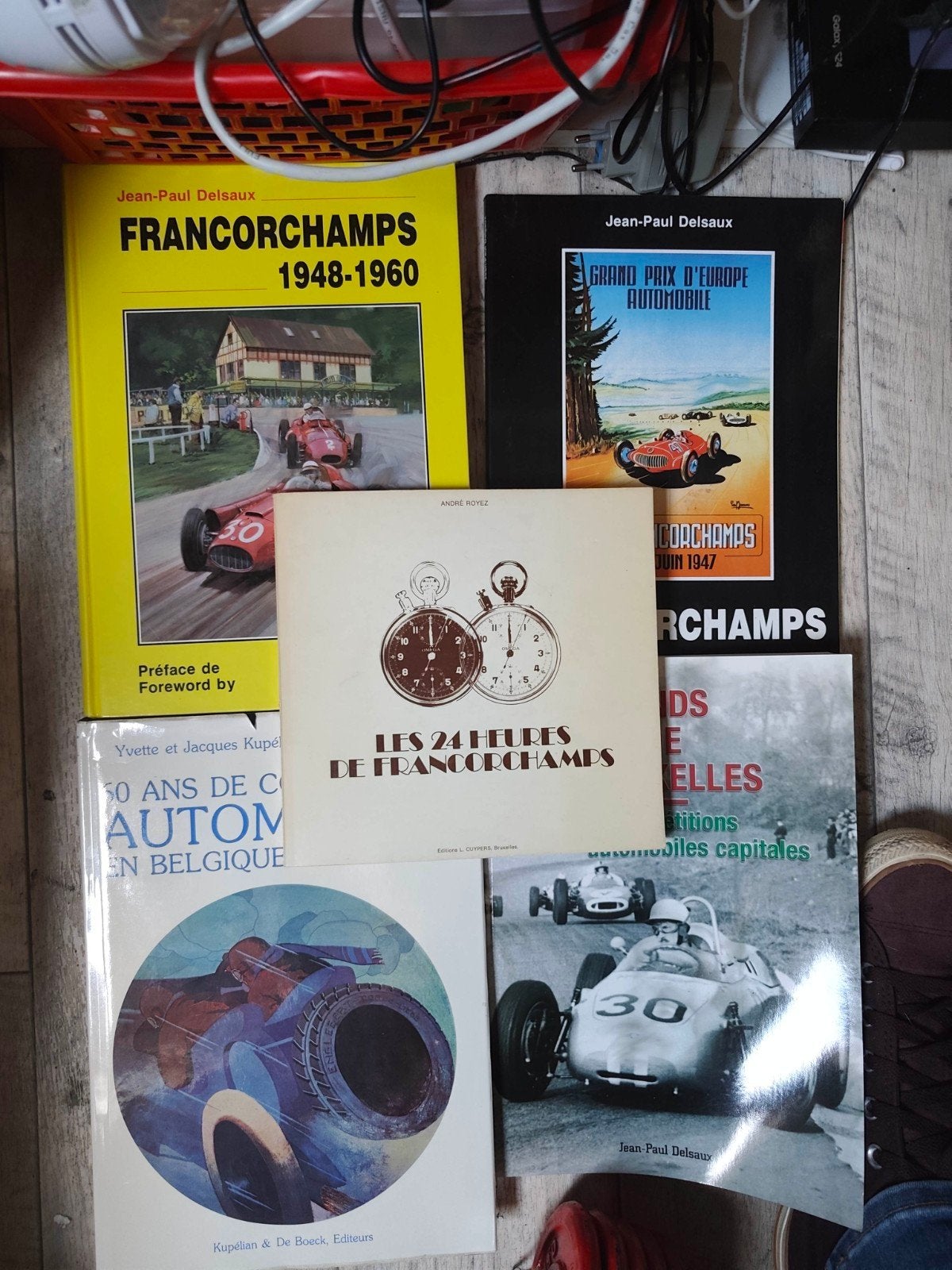 Lot de 5 livres compétition automobile F1 spa Francorchamps, Ophalen of Verzenden