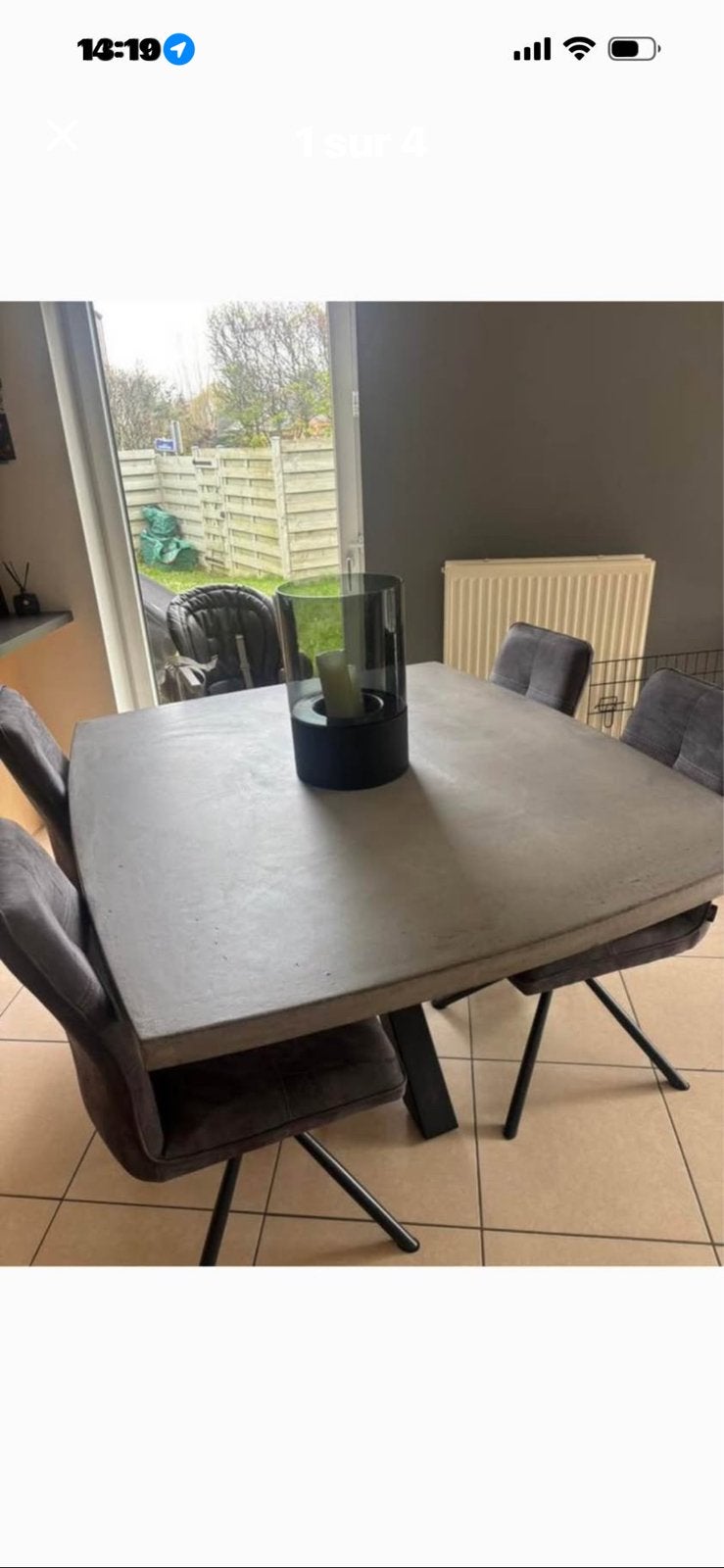 Table de salle a manger, 150 à 200 cm, Cinq personnes ou plus, 150 à 200 cm, Enlèvement