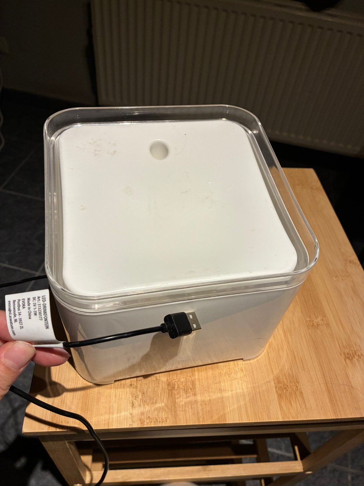 Elektrisch waterbak voor katten, Dieren en Toebehoren, Katten-accessoires, Ophalen, Gebruikt