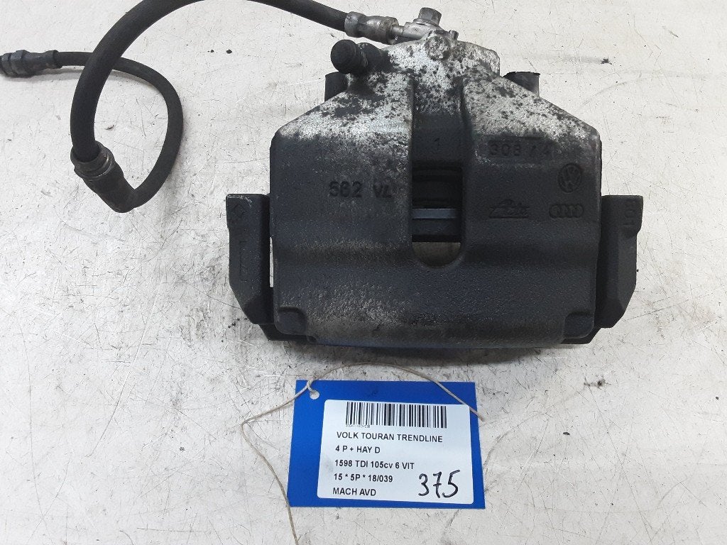 ETRIER DE FREIN AVANT DROIT Volkswagen Touran (1T1 / T2), Utilisé, Volkswagen