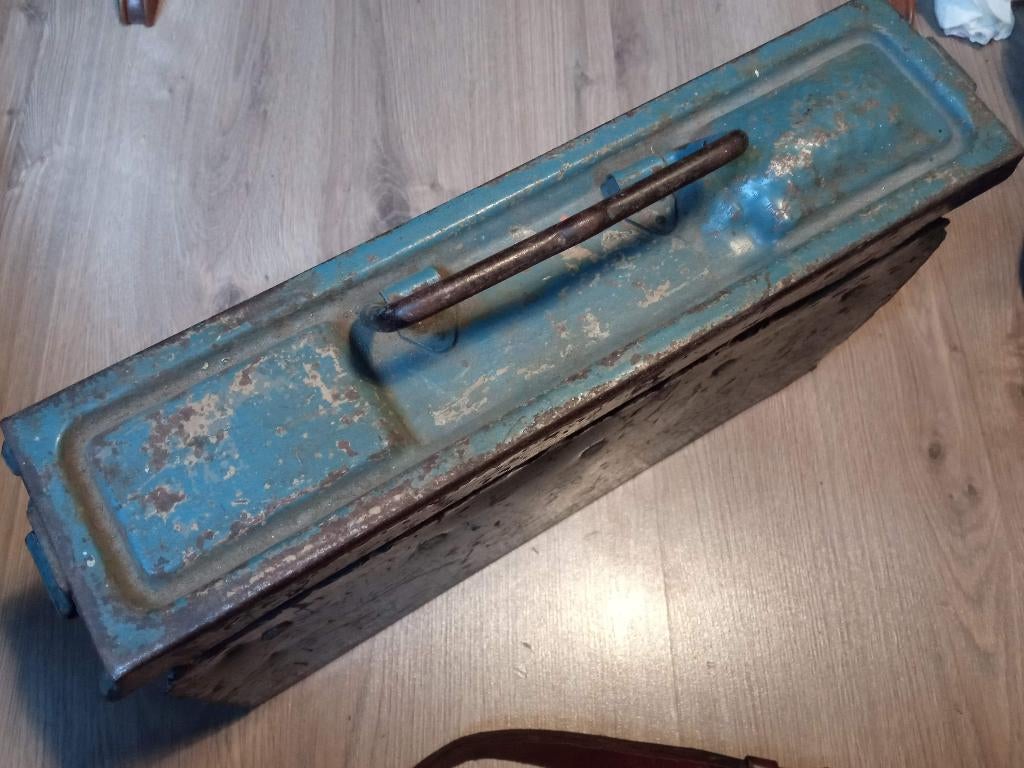 Militaria Allemand WW2 Caisse à Munition MG42 MG34, Verzamelen, Verzenden, Landmacht, Kist of Geocache
