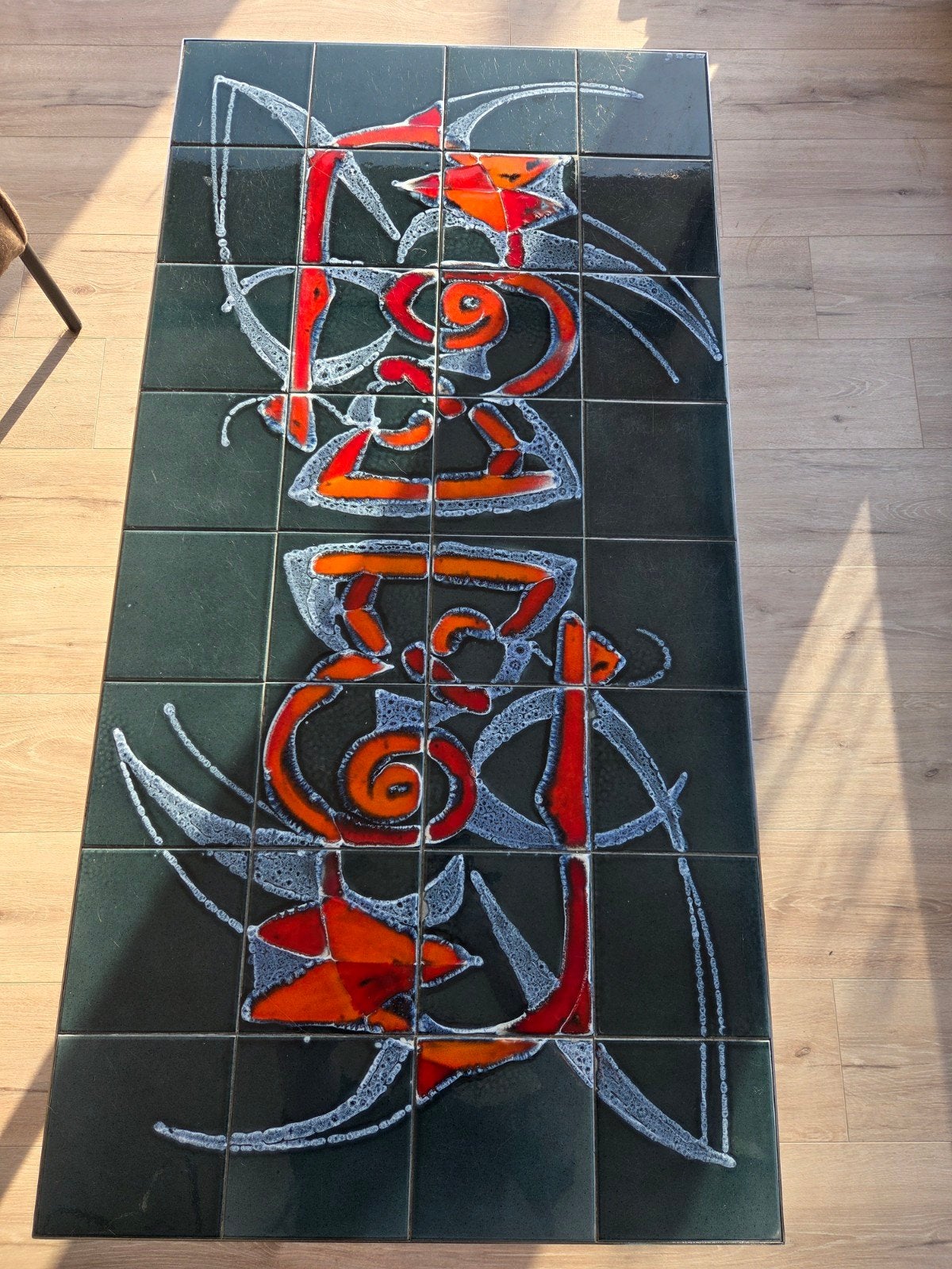Vintage Adri Belarti keramische salontafel te koop, Antiek en Kunst, Ophalen