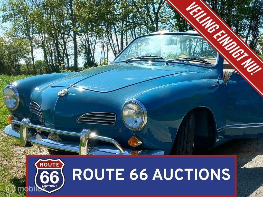 Volkswagen Karmann Ghia Cabriolet | 1966 | Route 66 Auctions, Achat, Entreprise, Autre carrosserie, Essence