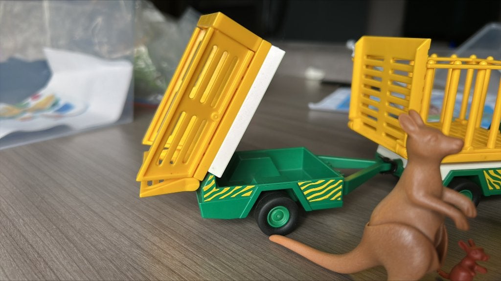 playmobil dierenvervoer zoo met kangoeroes 3242, Kinderen en Baby's, Complete set, Overige typen, Ophalen of Verzenden, Zo goed als nieuw