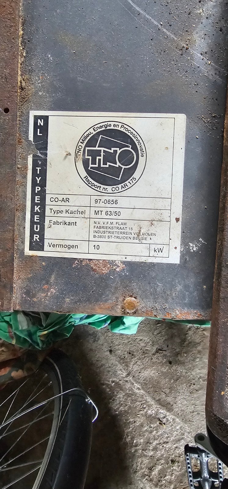 Cheminée électrique a bois marque MT 63/50 CO-AR 97-0656, Enlèvement
