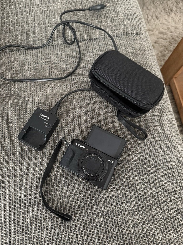 Canon G7X Mark II PowerShot digitale camera, Audio, Tv en Foto, Fotocamera's Digitaal, Ophalen of Verzenden, Gebruikt, Oplader