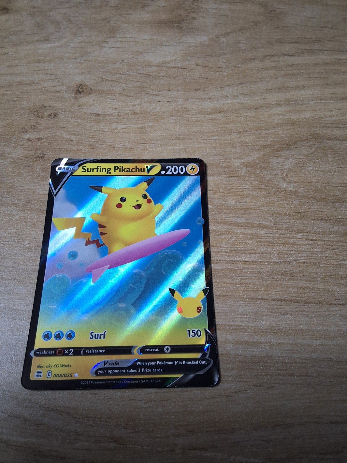 surfing pikachu 008/025, Ophalen