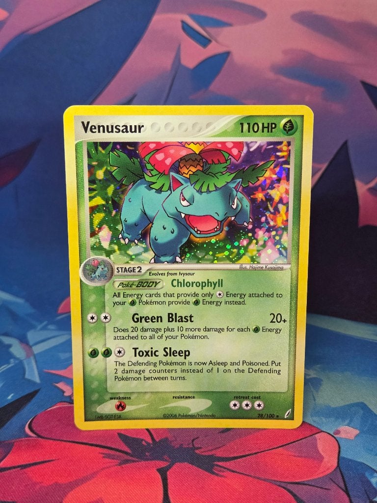 Pokémon Venusaur Holo 28/100 – Crystal Guardians, Ophalen of Verzenden