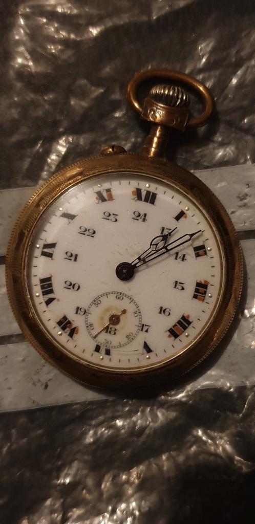 Belle montre de poche Orsol/Moeris en bronze, année 1920, Autres marques, 1900 à 1930, Autres matériaux, Montre de poche