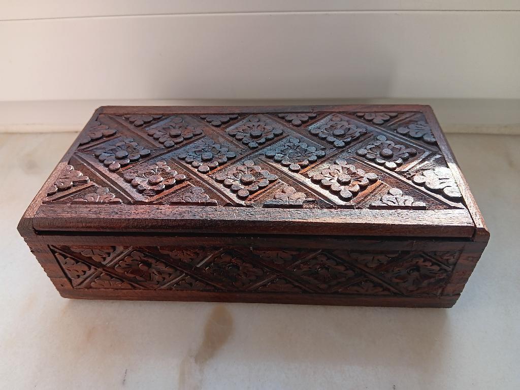 doosje hout indonesisch, Ophalen of Verzenden