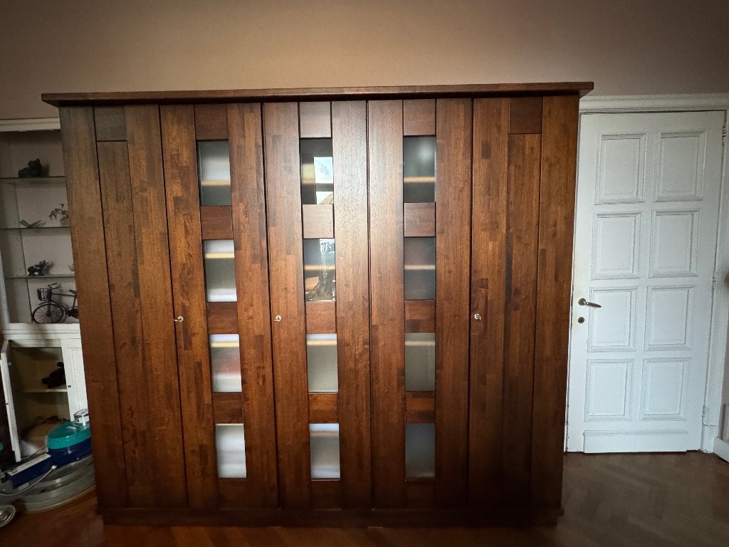 grote massief houten kast -  moderne look, Enlèvement, Comme neuf