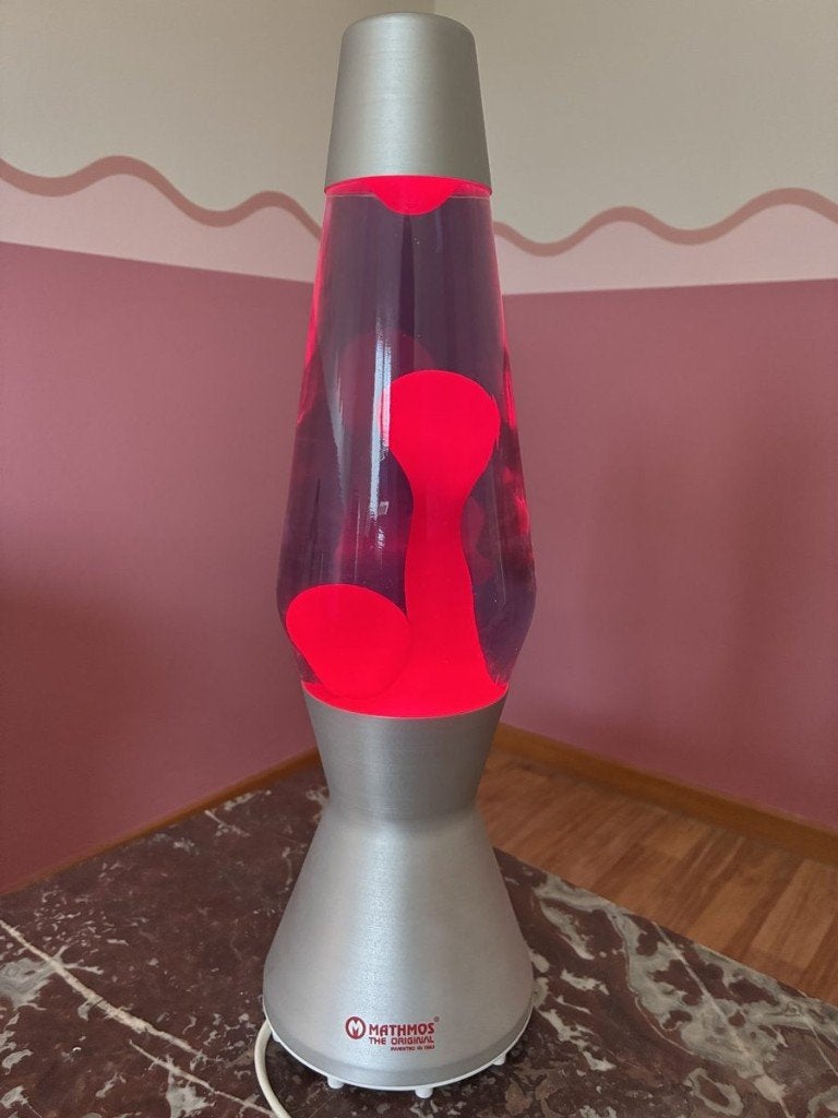 Lampe à lave Mathmos Astro violet/rouge, comme neuve, GU10, Verre, Argenté, Comme neuf