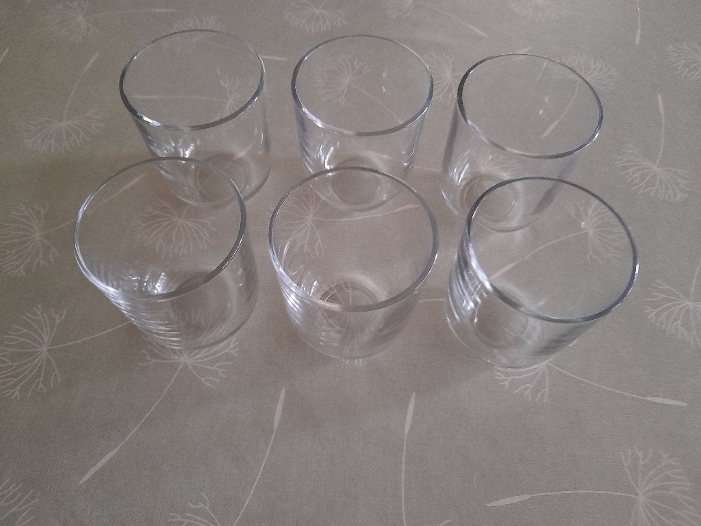 Waterglazen, Ophalen, Nieuw