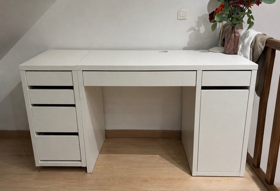Coiffeuse blanche, Maison & Meubles, Bureaux, Comme neuf, Moderne, Blanc, Enlèvement