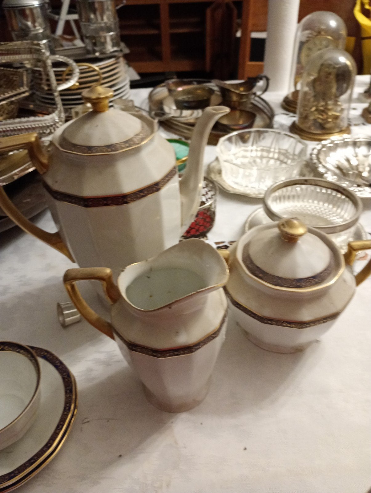 koffiekan, suikerpot en melkkannetje Art-Deco stijl., Ophalen