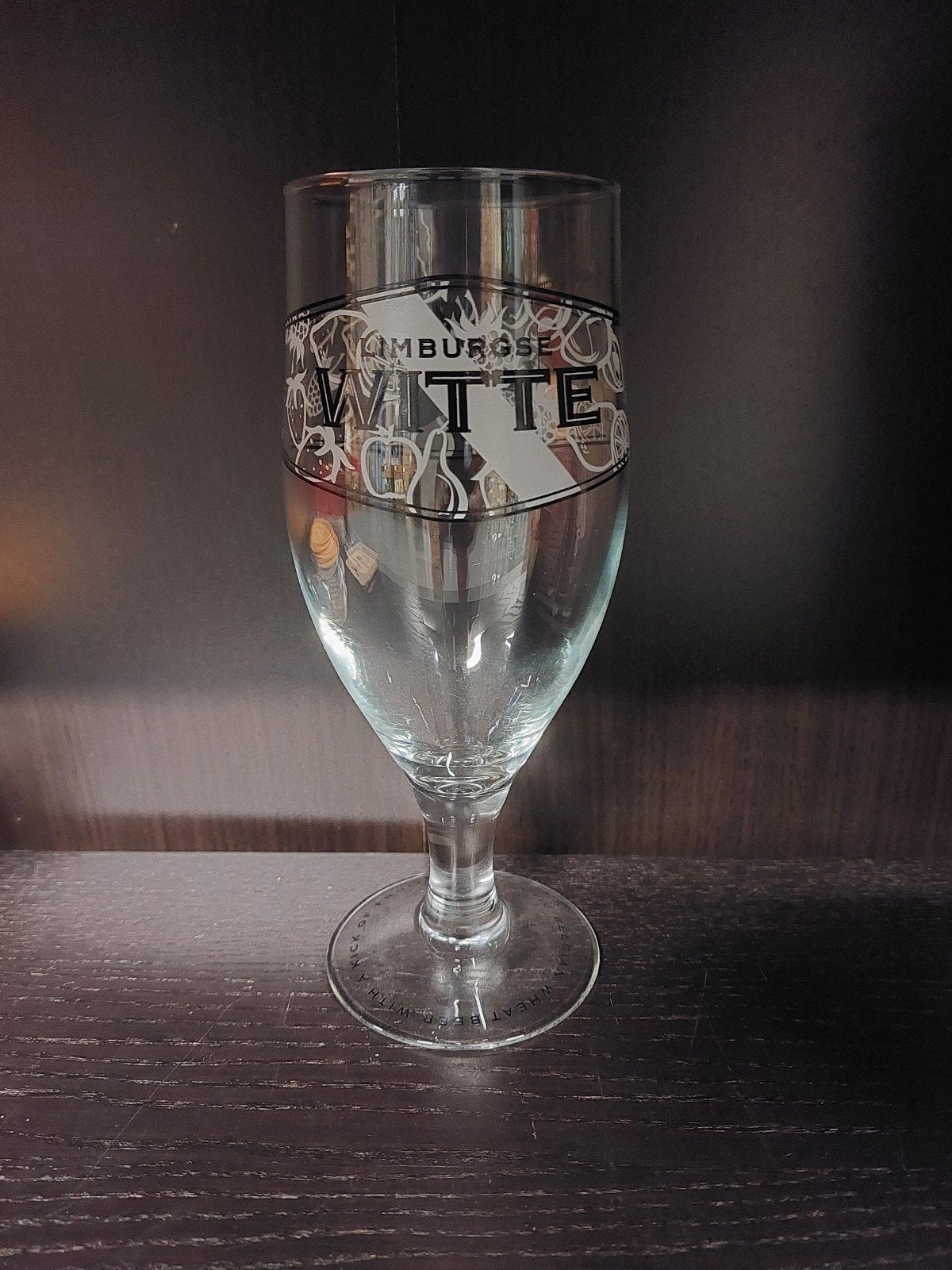 Bierglas Limburgse Witte brouwerij Cornelissen Opitter., Ophalen of Verzenden