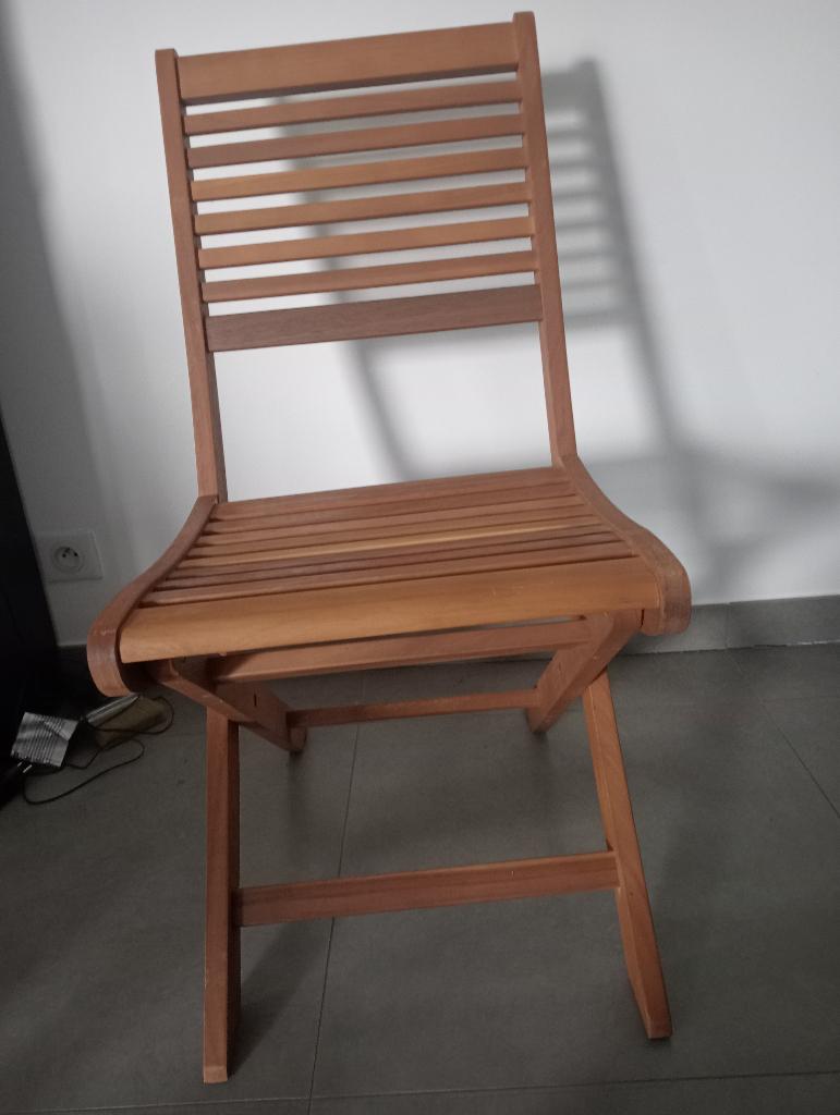 chaises de jardin en teck, Enlèvement, Neuf, Bois, Pliant