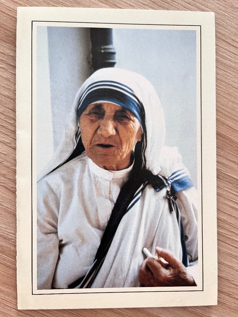 Carte de prière de Mère Teresa, Collections, Enlèvement ou Envoi, Image pieuse