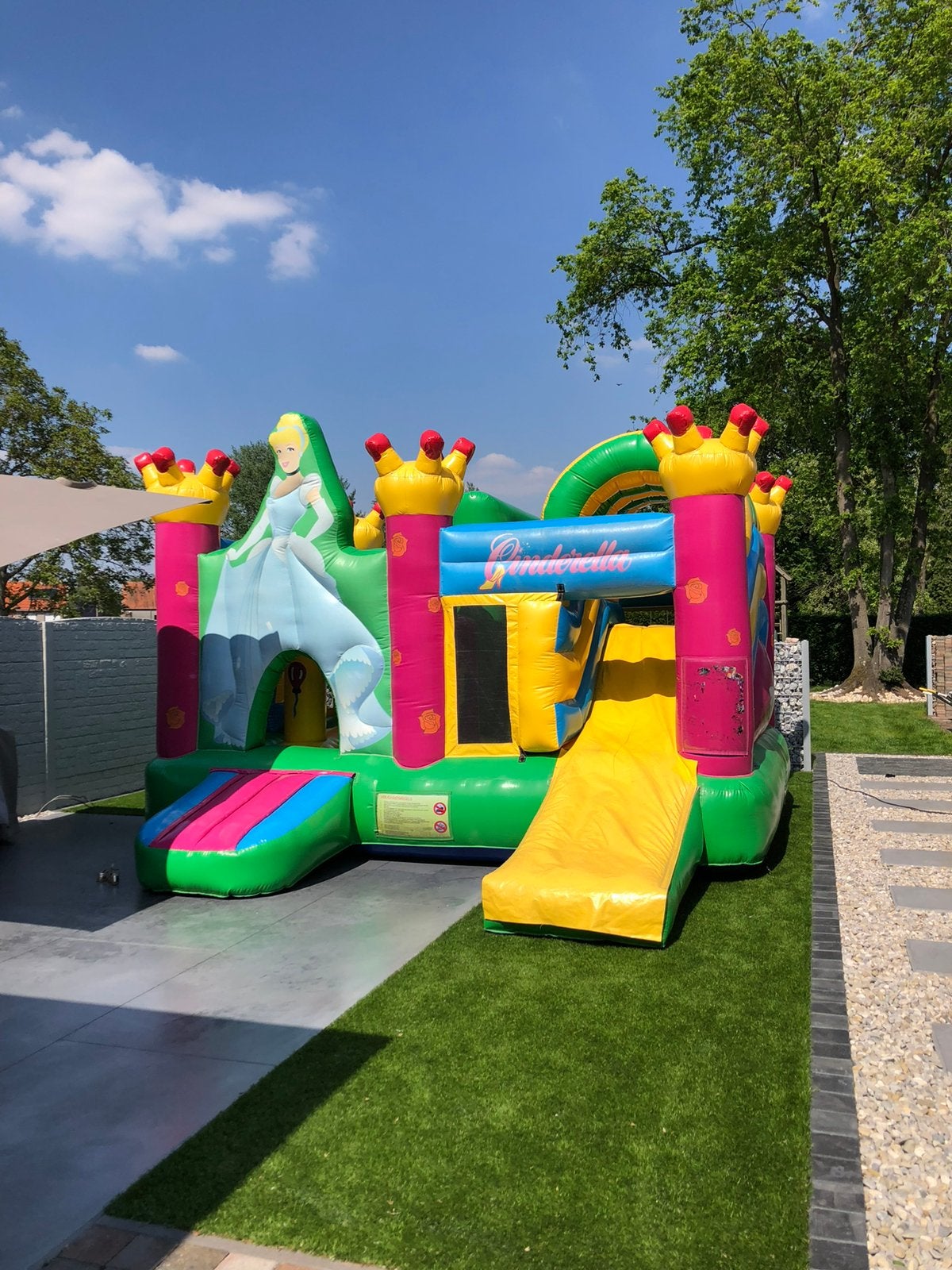Springkasteel te koop, Kinderen en Baby's, Speelgoed | Buiten | Springkussens, Ophalen, Gebruikt