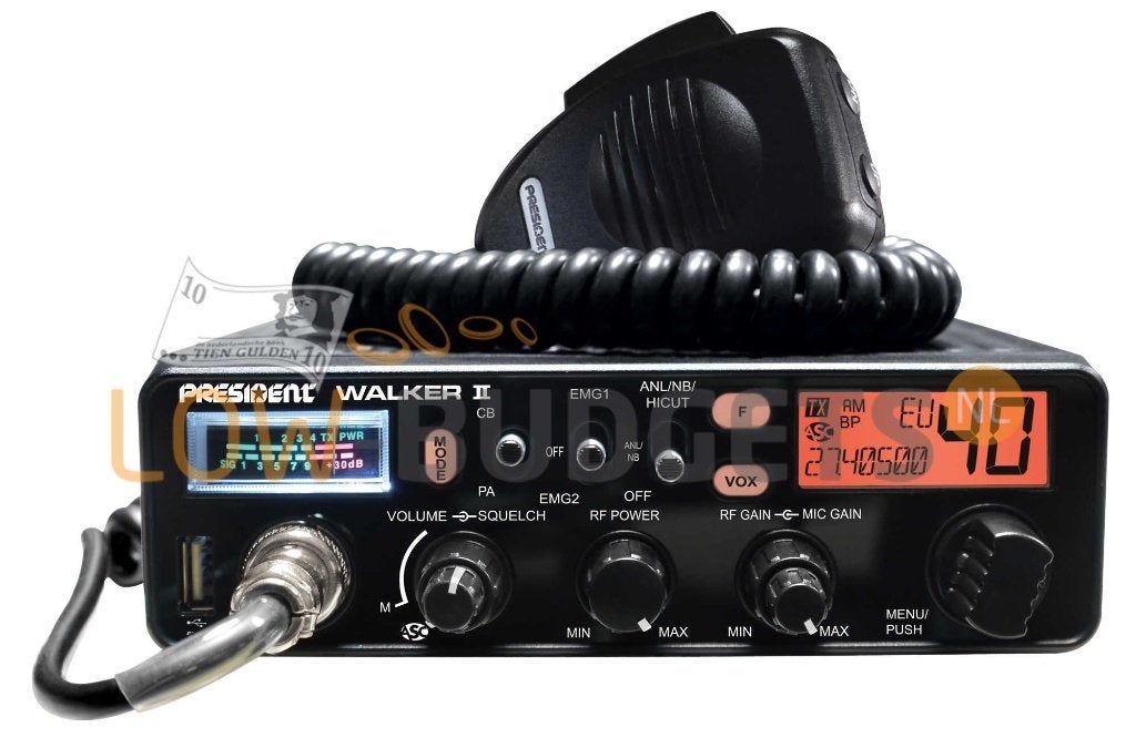 President Walker II ASC CB Radio met 7-kleuren Display, Envoi