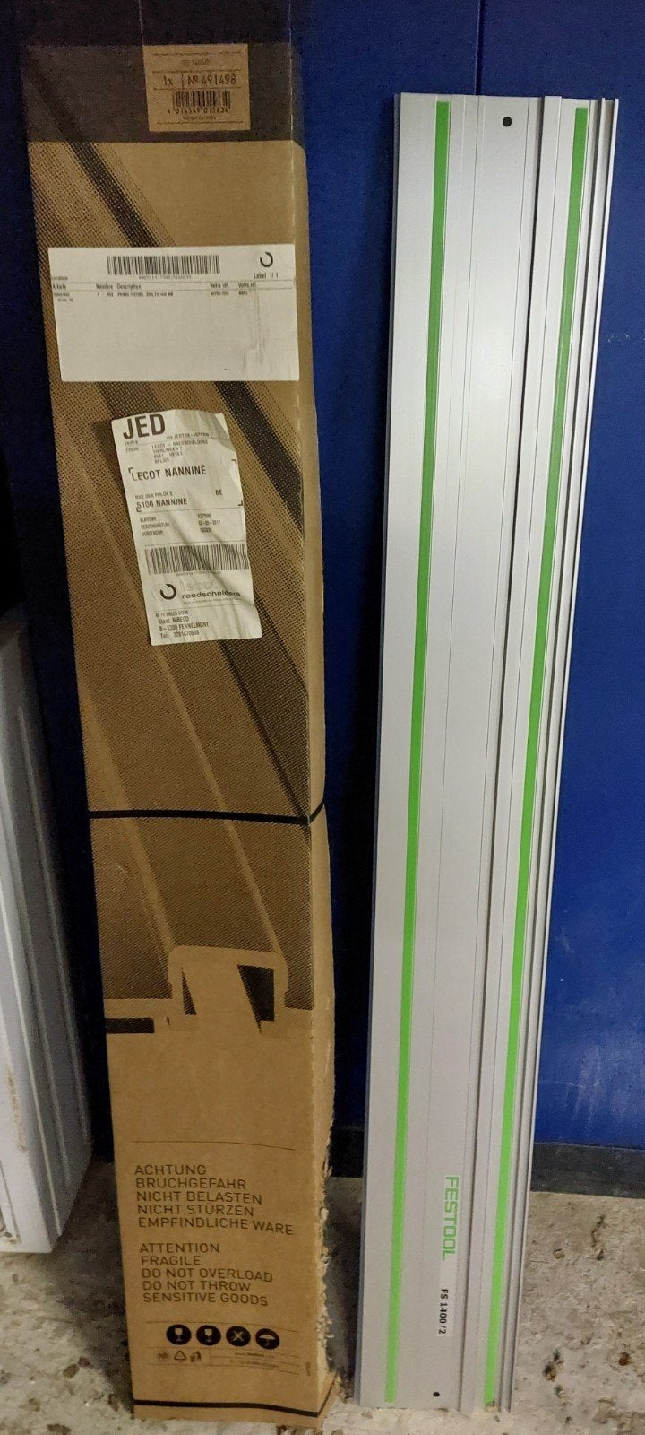 Festool FS 1400/2 Rail de guidage (1400 mm), Bricolage & Construction, Enlèvement, Neuf, Outil de coupe, Festool