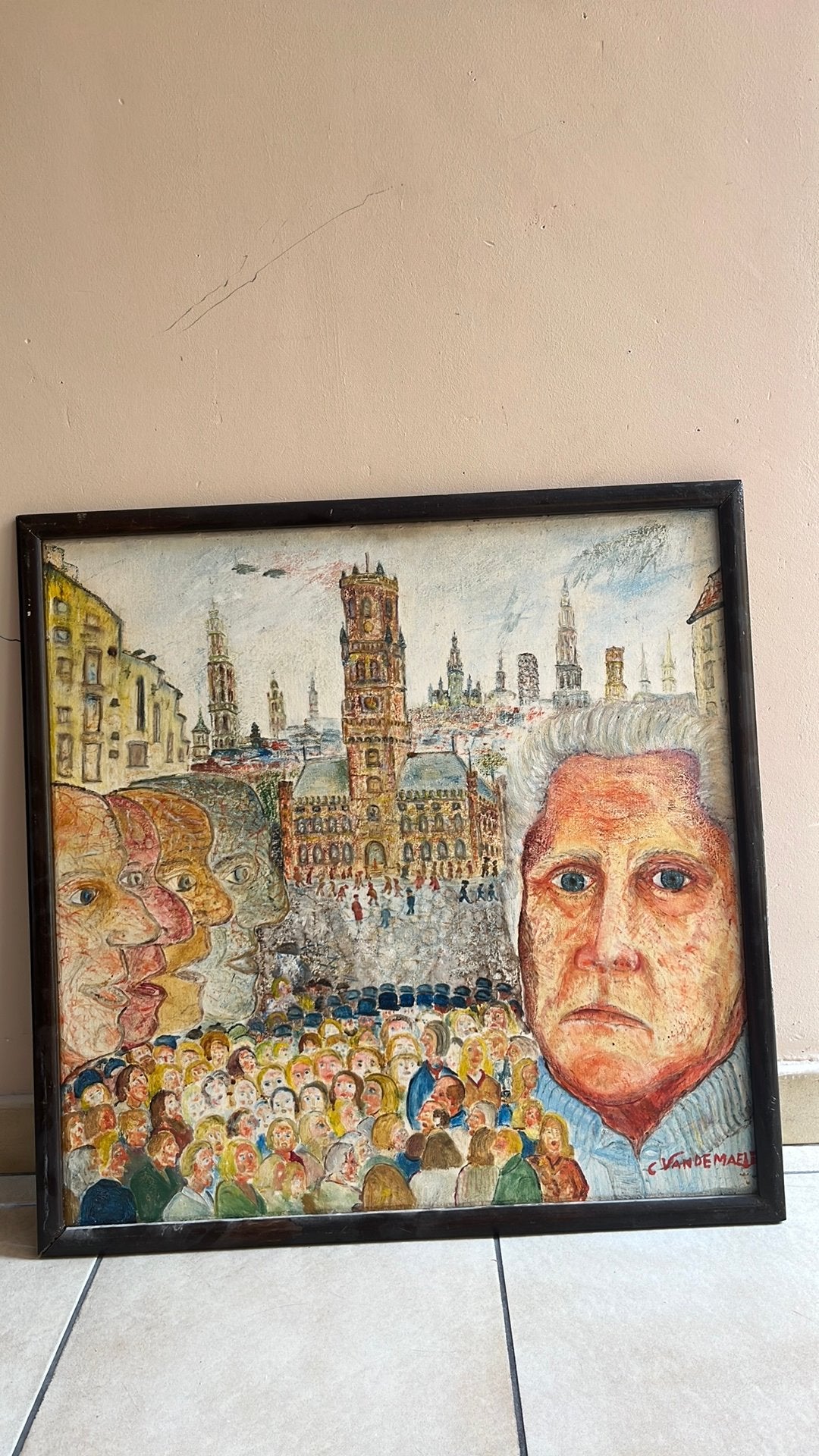 Schilderij Camiel van de maele, Enlèvement, Comme neuf, Peinture