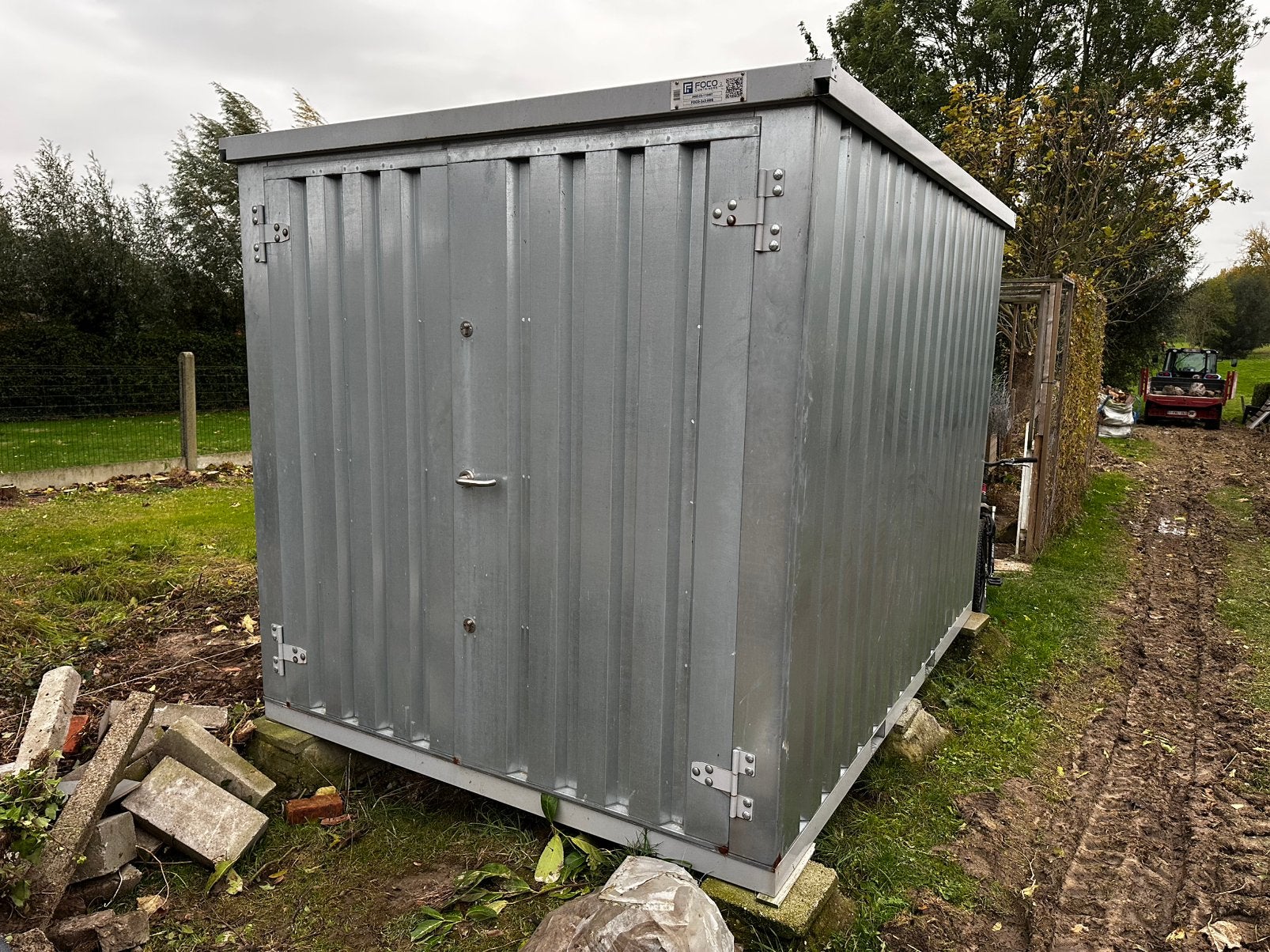 Foco zelfbouwcontainer 3x2m, Ophalen, 200 tot 400 cm, Tuinhuis, Zo goed als nieuw