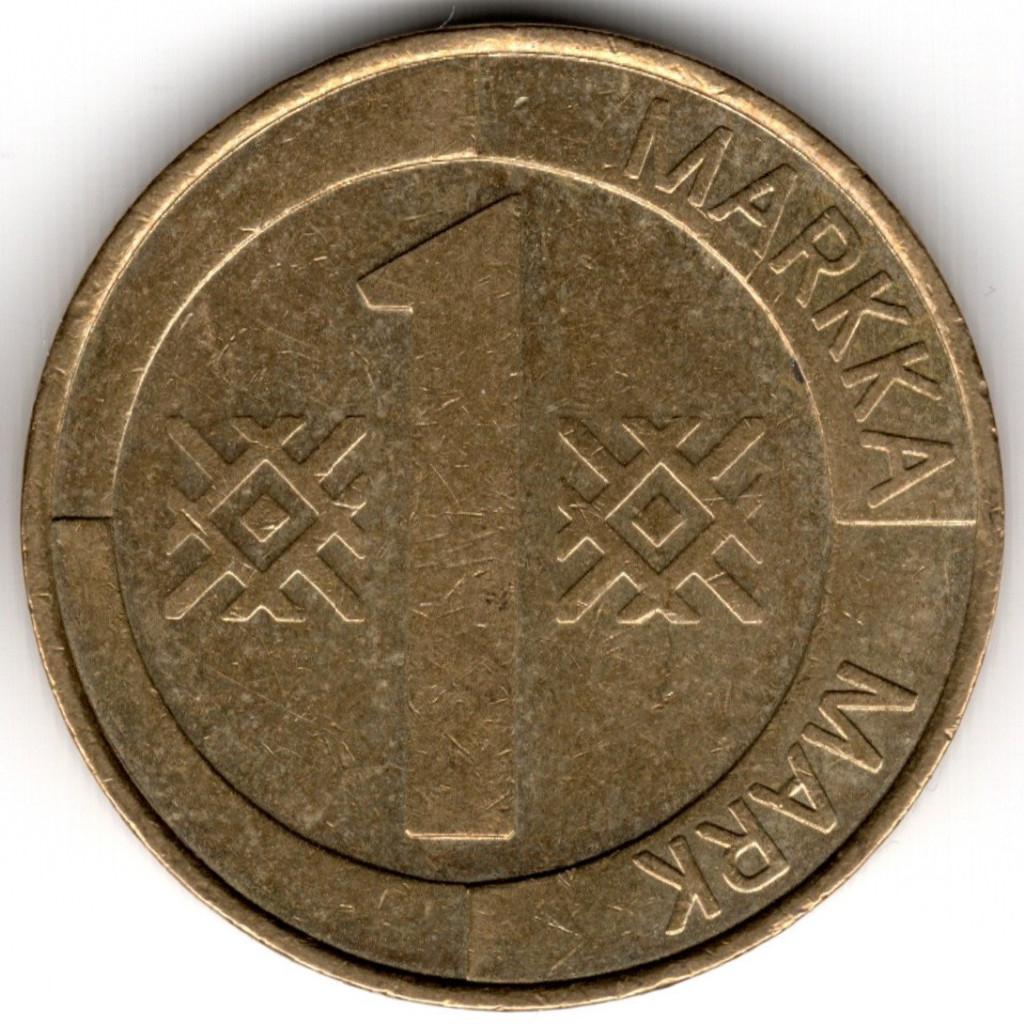 Finland : 1 Markka 1994  KM#76  Ref 15913, Ophalen of Verzenden, Overige landen, Losse munt