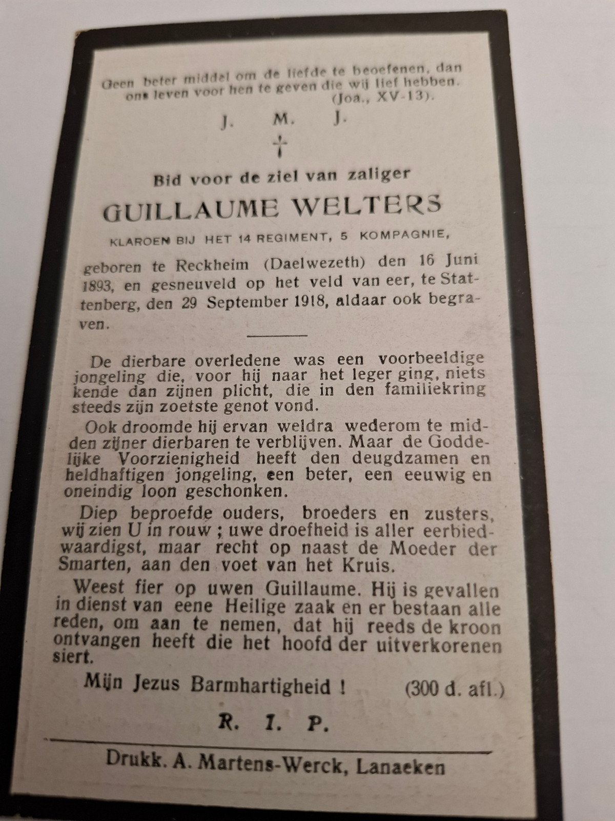 gesneuveld op het veld van eer, Verzamelen, Ophalen of Verzenden