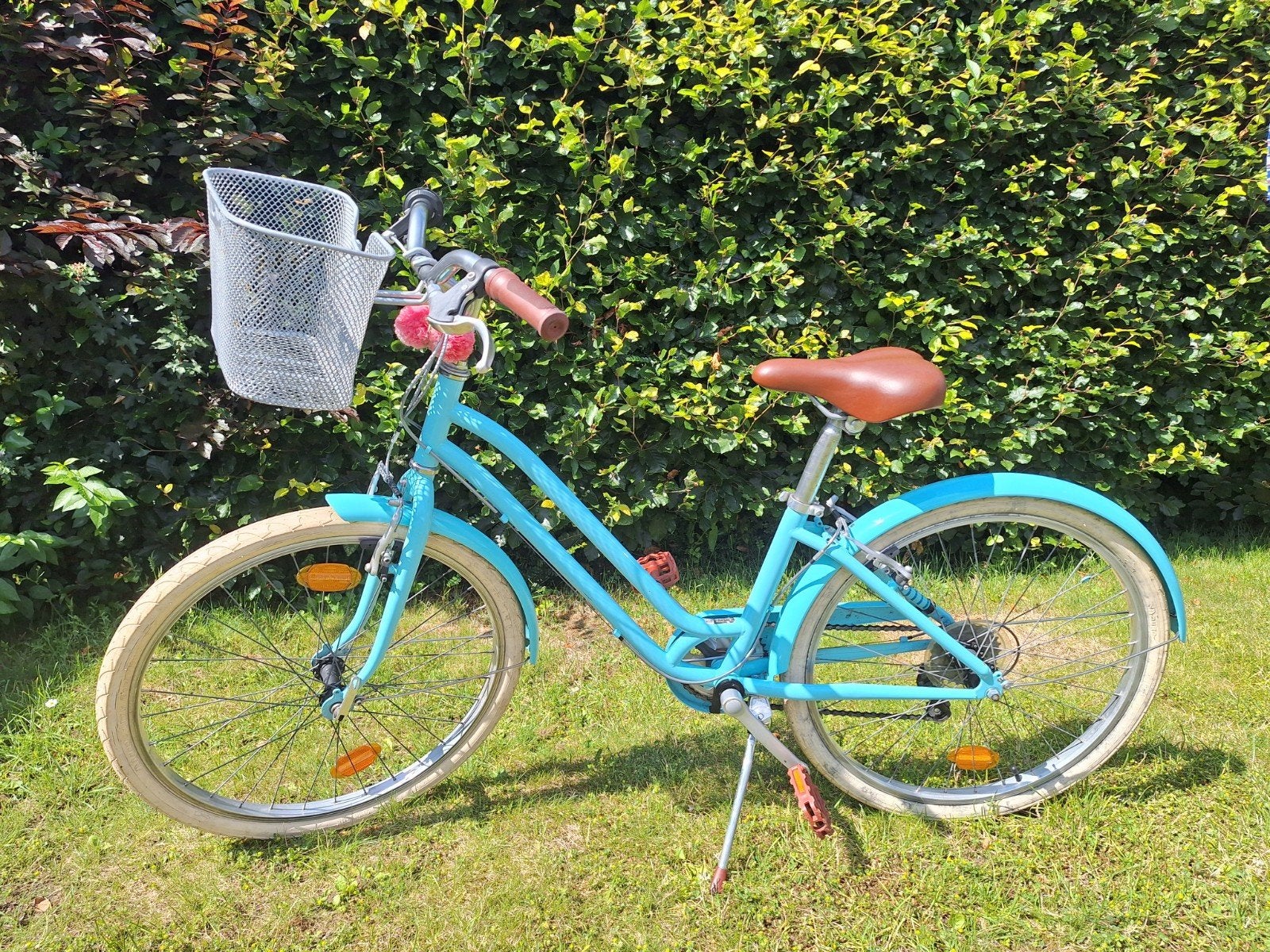 24 inch Btwin kinderfiets, Fietsen en Brommers, Ophalen, Velgrem, Versnellingen, Btwin Decathlon