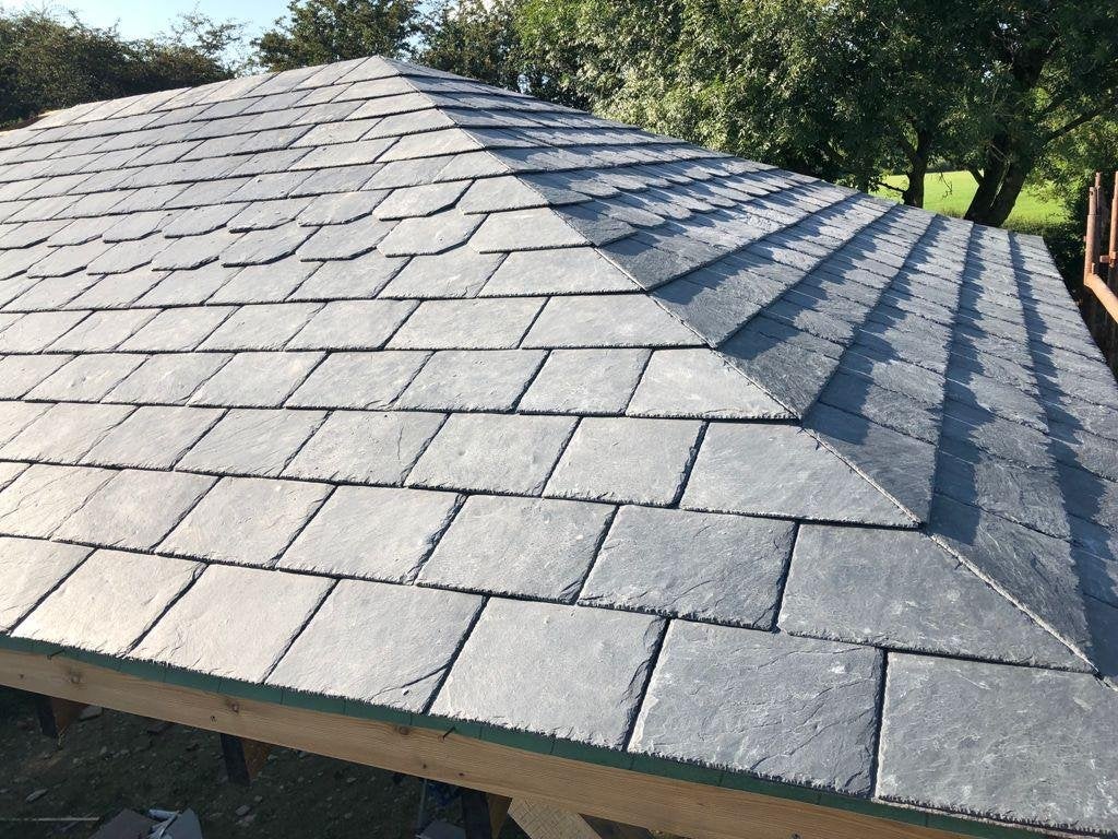 Dakleien Capos Lombao Slate 40x25x5-7mm, Doe-het-zelf en Bouw, Dakpannen en Dakbedekking, Nieuw, Dakpannen, Overige materialen