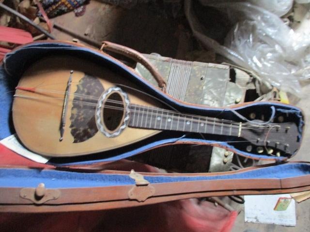 oude mandoline met hoesjes, Muziek en Instrumenten, Ophalen, Gebruikt