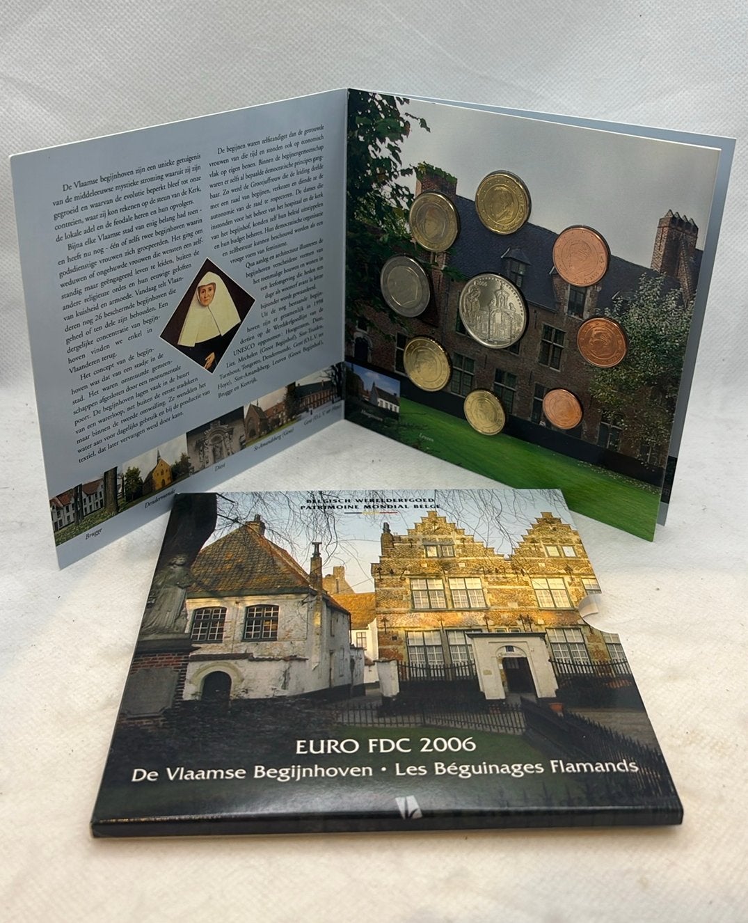 Muntset België 2006 — Vlaamse begijnhoven Unesco BU/FDC, Ophalen of Verzenden