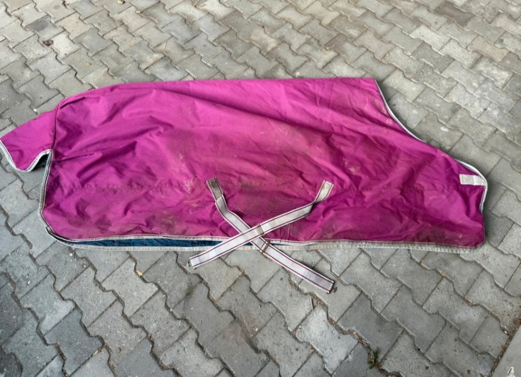 Roze deken, Gebruikt, Dubbele borstsluiting, Roze, Deken