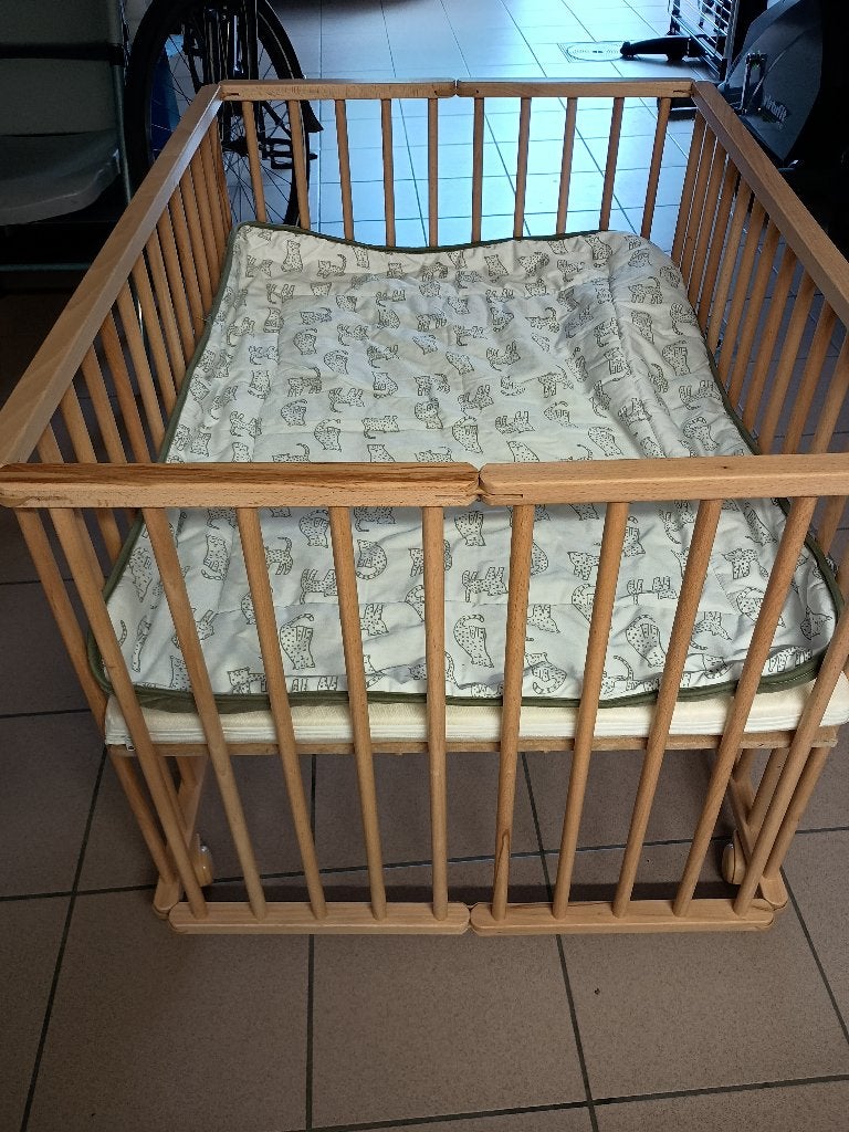 Babypark, Kinderen en Baby's, Babyparken, Ophalen, Zo goed als nieuw, Rechthoekig, In hoogte verstelbaar
