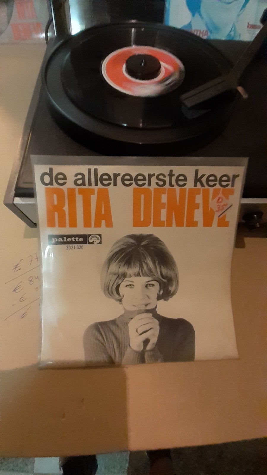 vinyl singel rita deneve de allereerste keer in goede staat, Cd's en Dvd's, Vinyl | Overige Vinyl, Ophalen of Verzenden
