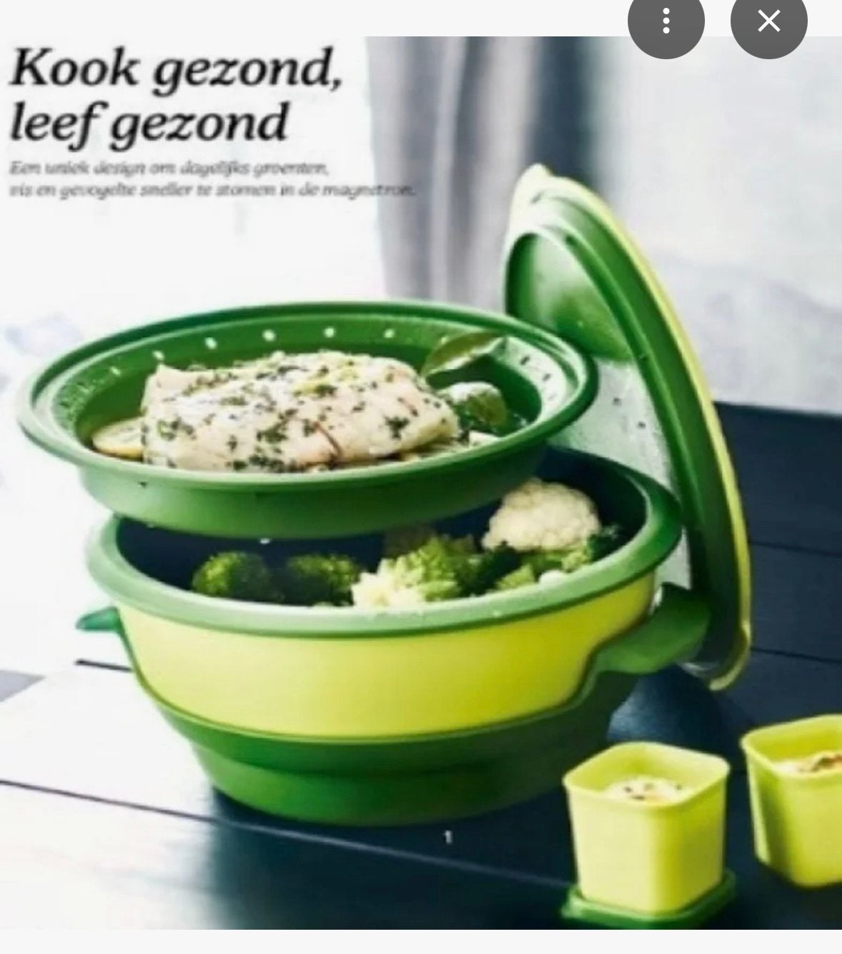 Tupperware micro gourmet - to steam, Huis en Inrichting, Ophalen, Schaal, Nieuw, 2000 ml