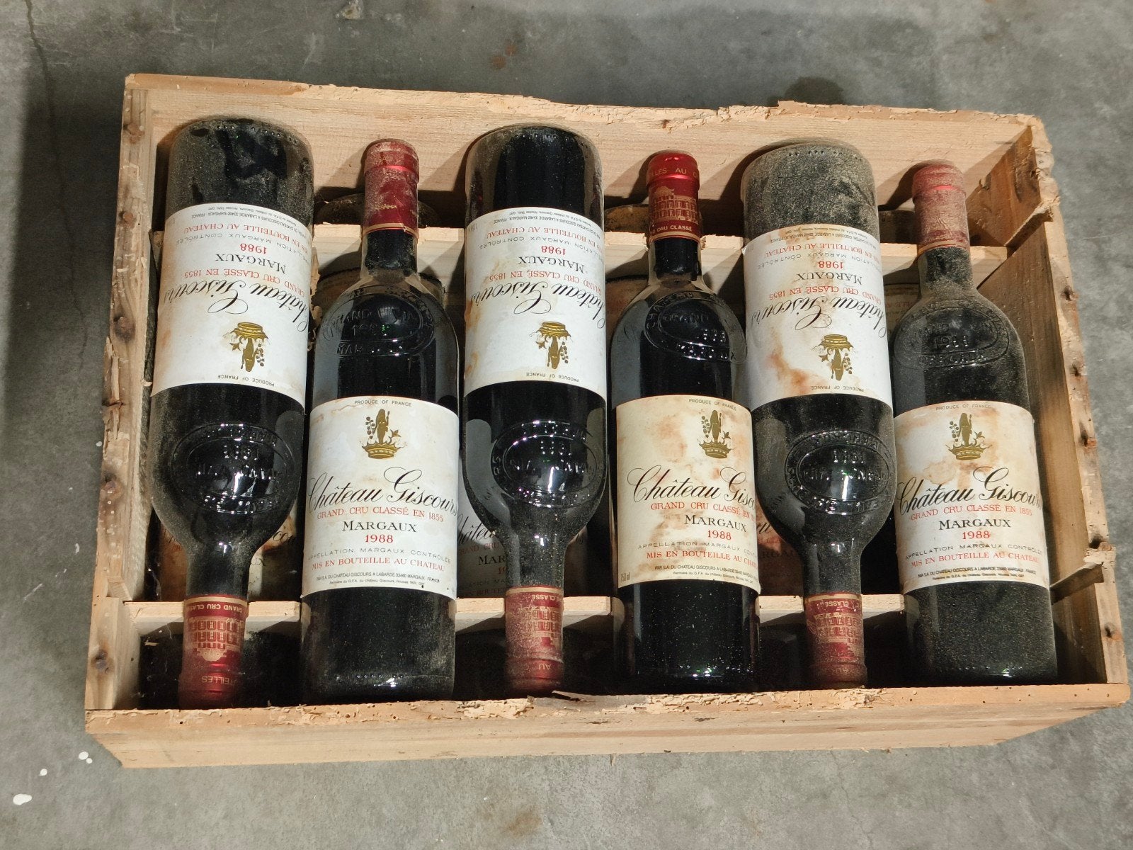 12x Margaux 1988 Ch. Giscours, Ophalen