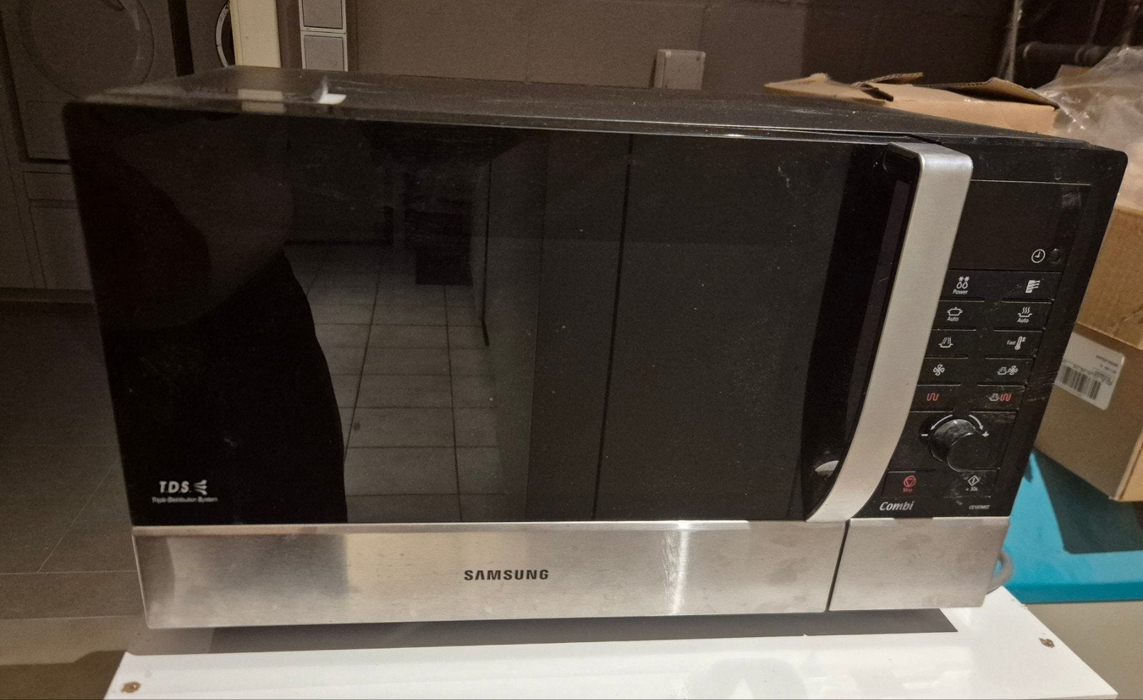 combi microgolfoven /oven Samsung, Elektronische apparatuur, Ophalen, Gebruikt, Microgolfoven, Draaiplateau