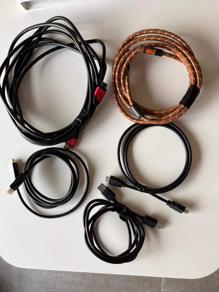 Câbles HDMI 5x, Enlèvement ou Envoi, Comme neuf