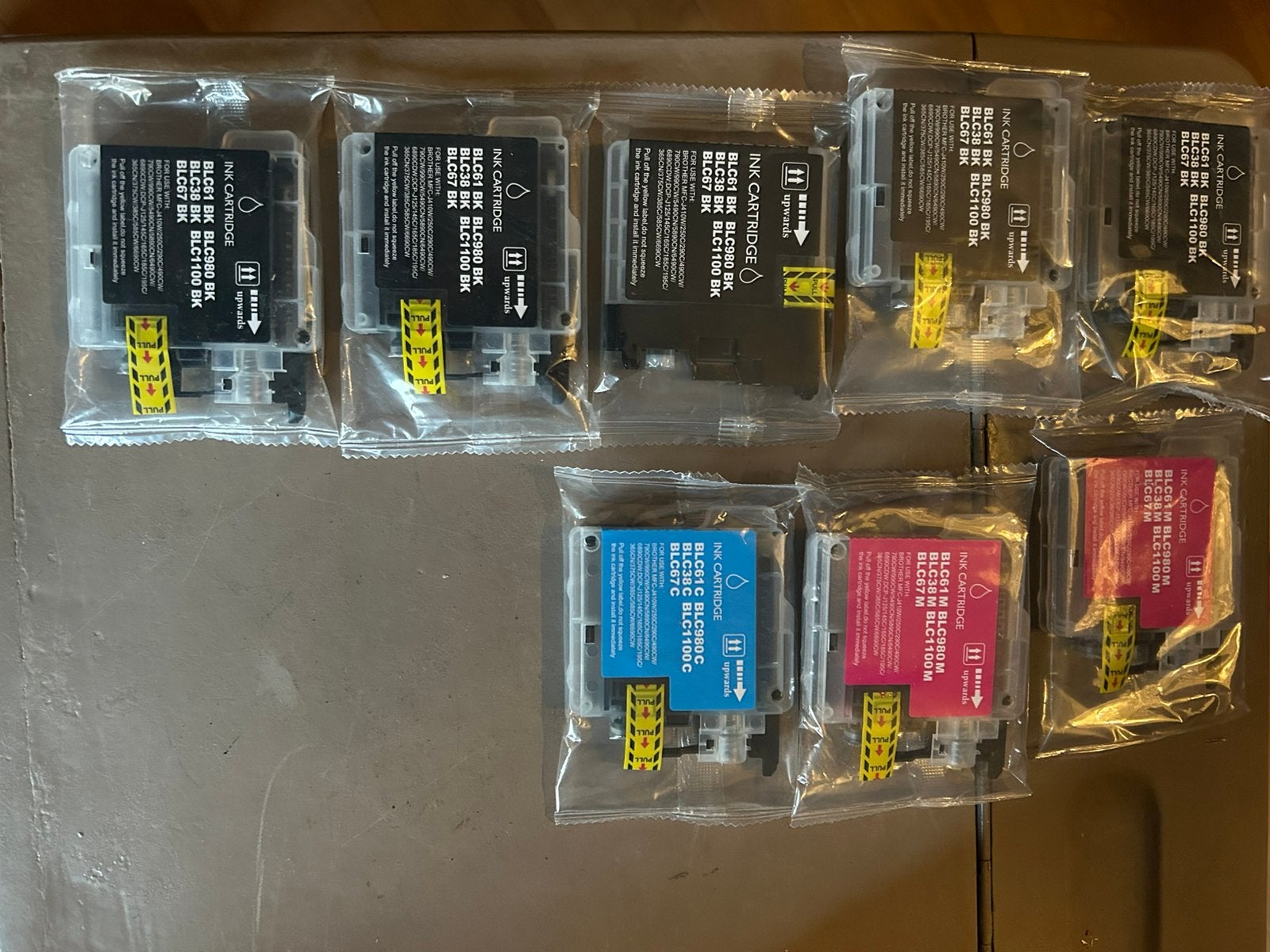 Set van 48 inktpatronen voor Brother-printers, Ophalen of Verzenden, Zo goed als nieuw, Cartridge