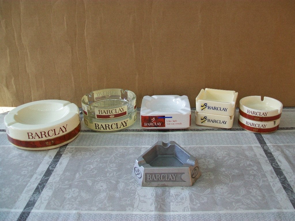 Asbak Barclay - Cendrier - Ashtray - Vintage - Retro, Enlèvement ou Envoi, Utilisé, Cendrier