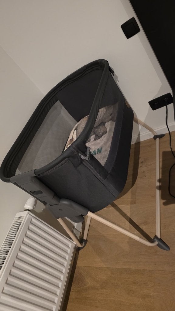 Lit d'appoint maxi cosi avec protège-matelas et drap-housse, Enlèvement, Comme neuf, Berceau