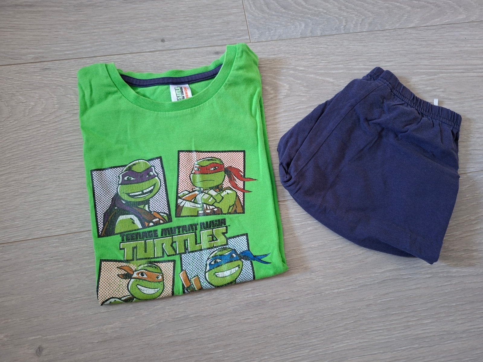 Pyjama turtles M122/128, Nacht- of Onderkleding, Gebruikt, Turtles, Ophalen of Verzenden
