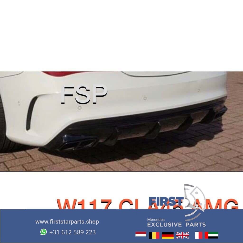 W117 CLA 45 AMG Achterbumper Diffuser zwart origineel Merced, Enlèvement ou Envoi, -, -, -