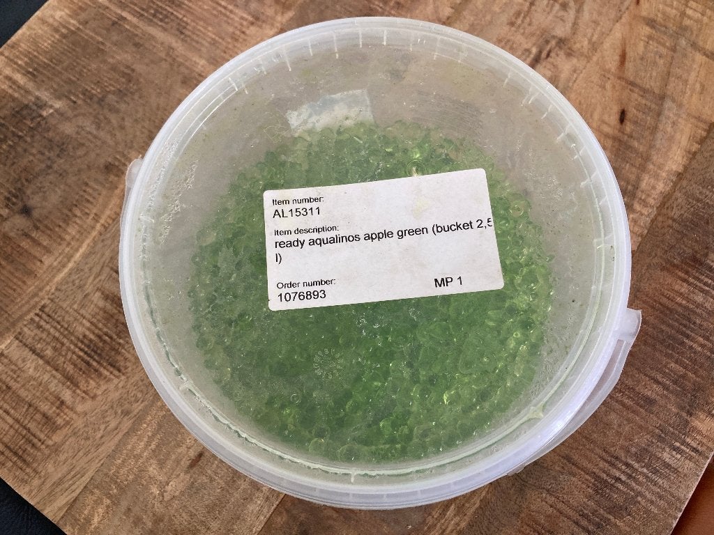 Decogel parels - appel groen - 1,27 liter, Ophalen, Gebruikt
