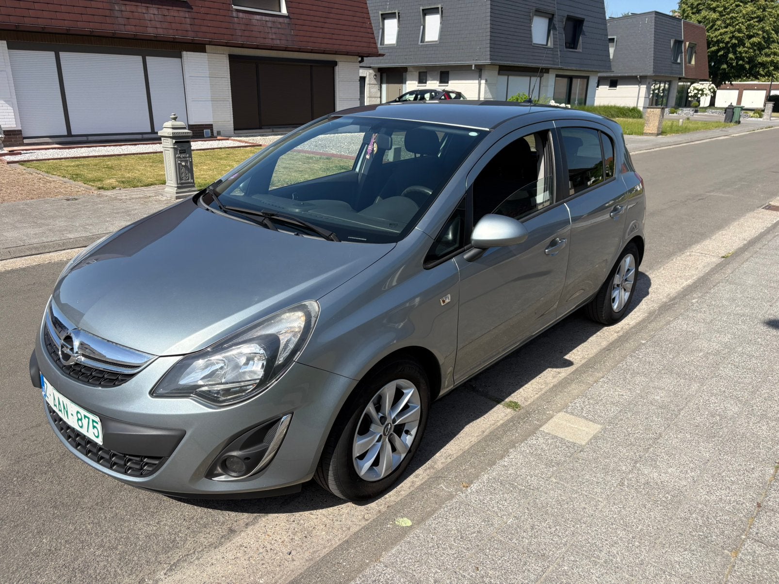 Opel Corsa 2014 Benzine, Auto's, Voorwielaandrijving, Zwart, Leder en Stof, Bedrijf